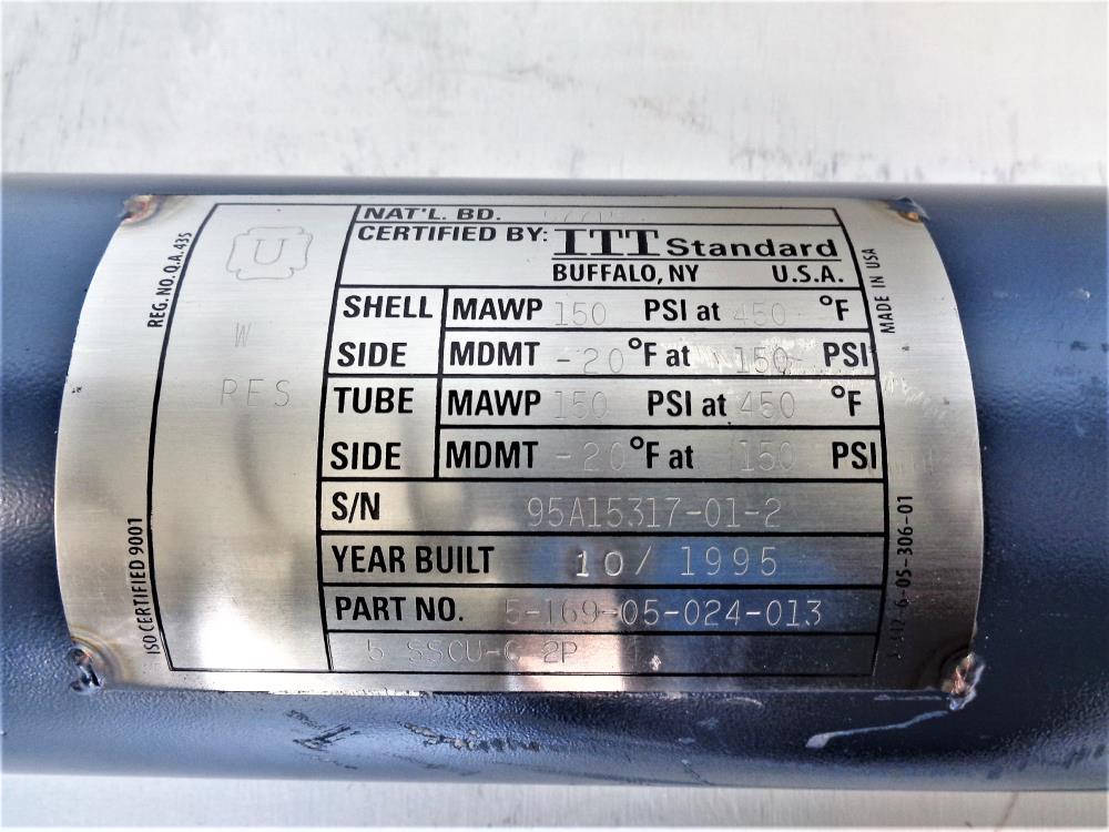 ITT Standard Stainless Steel Heat Exchanger, #5-169-05-024-013